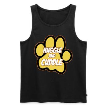 Furry Fandom Fursona Fursuit Pfote - Männer Premium Bio Tank Top - Schwarz - Vorne - AI Model Male 178 light (178cm)