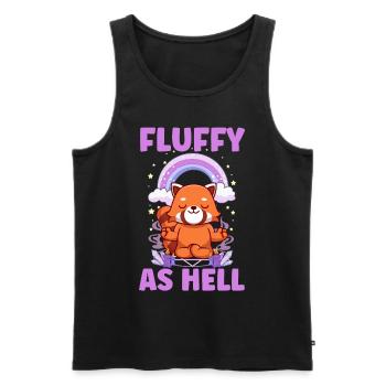 Furry Fandom Fursona Fursuit Fuchs - Männer Premium Bio Tank Top - Schwarz - Vorne - AI Model Male 178 light (178cm)