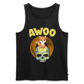 Furry Fandom Fursona Fursuit Fuchs - Männer Premium Bio Tank Top - Schwarz - Vorne - AI Model Male 178 light (178cm)