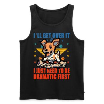 I'll get over it I just need to be Jack Russell - Men's Premium Organic Tank Top - black - Front - AI Model Male 178 light (178cm)