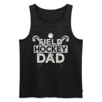 Field Hockey Dad Field Hockey Dad - Männer Premium Bio Tank Top - Schwarz - Vorne - Michal (187cm)