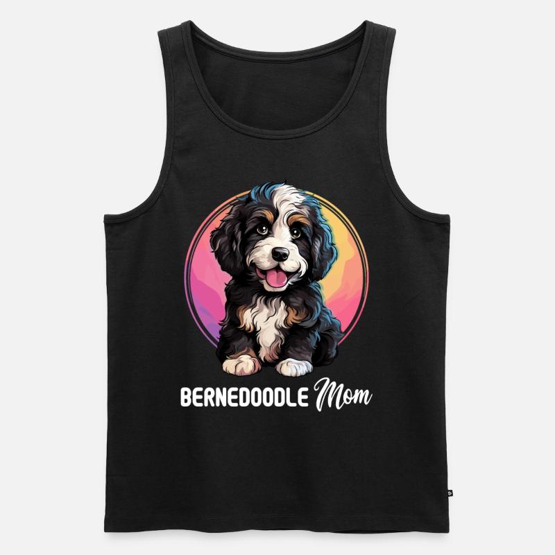 Hund Bernedoodle - Männer Premium Bio Tank Top - Schwarz