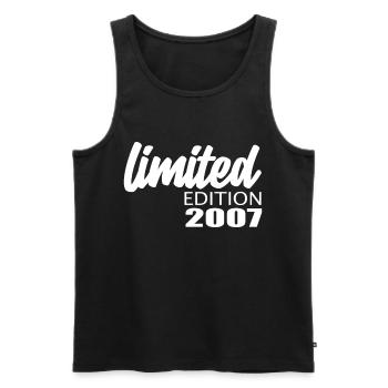Limited Edition 2007 - Männer Premium Bio Tank Top - Schwarz - Vorne - Michal (187cm)