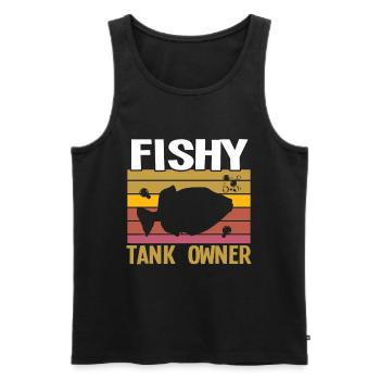 AquariophilePropriétaire du réservoir Fish Lover Aquarium - Débardeur bio Premium Homme - noir - Devant - Michal (187cm)