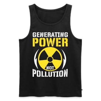 Nuclear Power Nuclear Technology - Men's Premium Organic Tank Top - black - Front - AI Model Male 178 light (178cm)