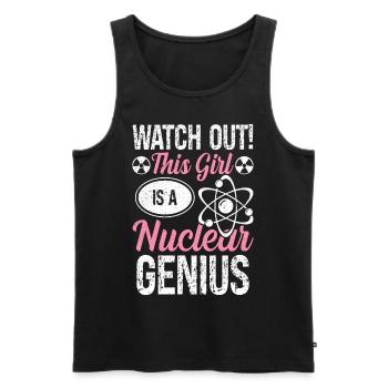 Nuclear Engineer Engineering - Men's Premium Organic Tank Top - black - Front - Michal (187cm)