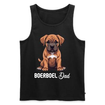 Hund Boerboel - Männer Premium Bio Tank Top - Schwarz - Vorne - Michal (187cm)