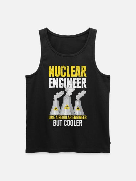 Nuclear power plant technology - Men's Premium Organic Tank Top - black
