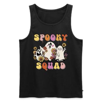 Spooky Squad - Männer Premium Bio Tank Top - Schwarz - Vorne - Michal (187cm)