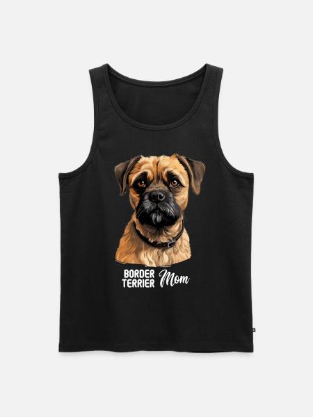 Dog Border Terrier - Men's Premium Organic Tank Top - black