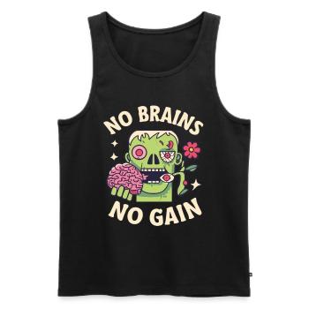 Zombies Zombie Halloween Zombie Kostüm - Männer Premium Bio Tank Top - Schwarz - Vorne - AI Model Male 178 light (178cm)