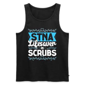 Nursing Assistant Nursing Assistant - Men's Premium Organic Tank Top - black - Front - Michal (187cm)