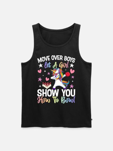 Bowling Girl Bowler - Men's Premium Organic Tank Top - black