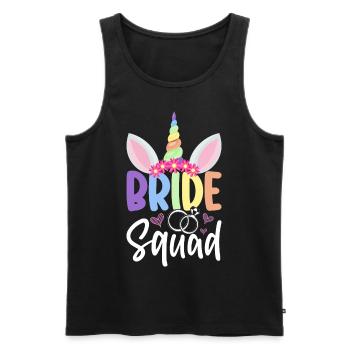 Hochzeit Brautparty Junggesellenabschied - Männer Premium Bio Tank Top - Schwarz - Vorne - AI Model Male 178 light (178cm)