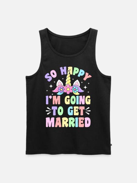 Wedding Bridal Shower - Men's Premium Organic Tank Top - black