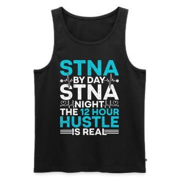 Geriatric Care Assistant Nursing Assistant Nursing Assistant - Men's Premium Organic Tank Top - black - Front - Michal (187cm)