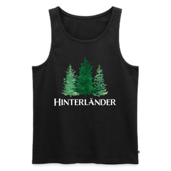 Dorfleben Dorffest Landleben Landei Schwarzwälder - Männer Premium Bio Tank Top - Schwarz - Vorne - AI Model Male 178 light (178cm)