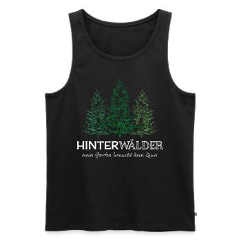 Schwarzwald Landei Dorfleben Landleben Dorf Natur - Männer Premium Bio Tank Top - Schwarz - Vorne - AI Model Male 178 light (178cm)
