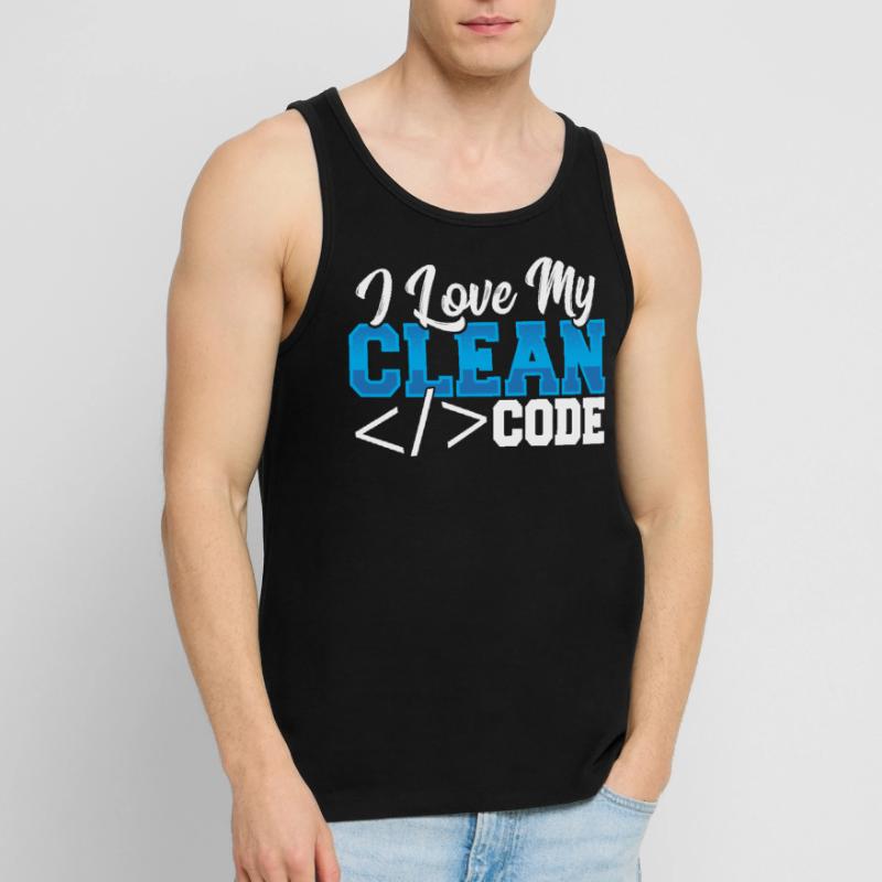 Programmation J’aime mon code propre Débardeur bio Premium Homme