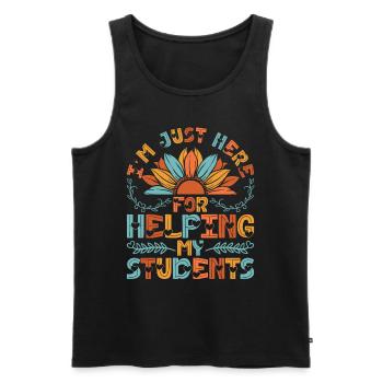 Educational Assistant Teaching Assistant - Men's Premium Organic Tank Top - black - Front - Michal (187cm)