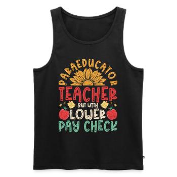Educational Assistant Teaching Assistant - Men's Premium Organic Tank Top - black - Front - Michal (187cm)