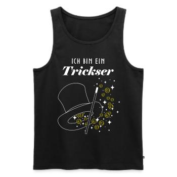Trickser Zaubertrick Zaubershow Trickkünstler - Männer Premium Bio Tank Top - Schwarz - Vorne - Michal (187cm)