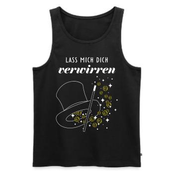 Zauberei Hobbyzauberer Zauberkünstler Zaubershow - Männer Premium Bio Tank Top - Schwarz - Vorne - Michal (187cm)