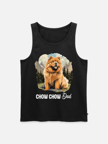 Dog Chow Chow - Men's Premium Organic Tank Top - black