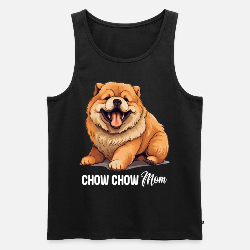 Hund Chow Chow - Männer Premium Bio Tank Top - Schwarz