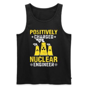 Nuclear Technology Nuclear Energy - Men's Premium Organic Tank Top - black - Front - AI Model Male 178 light (178cm)