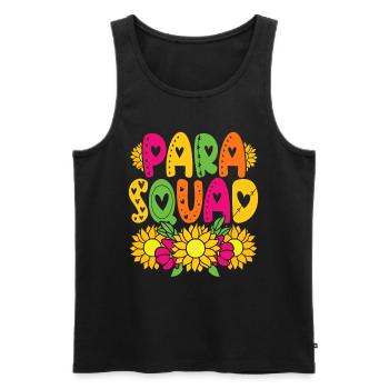 Educational Assistant Para Squad - Men's Premium Organic Tank Top - black - Front - Michal (187cm)