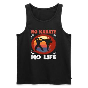 Karate Kampfsport Karate Trainer Karate Kämpfer - Männer Premium Bio Tank Top - Schwarz - Vorne - AI Model Male 178 light (178cm)
