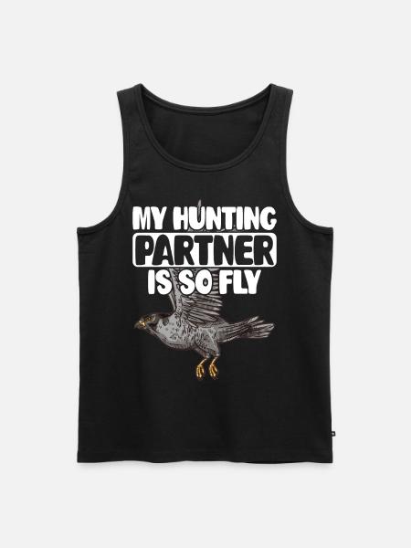 Hunter Hawking Falconer - Men's Premium Organic Tank Top - black