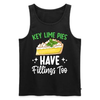 Dessert for Key Lime Pie Lovers - Men's Premium Organic Tank Top - black - Front - Michal (187cm)