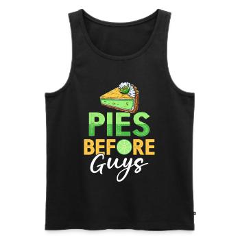 Dessert for Key Lime Pie Lovers - Men's Premium Organic Tank Top - black - Front - Michal (187cm)