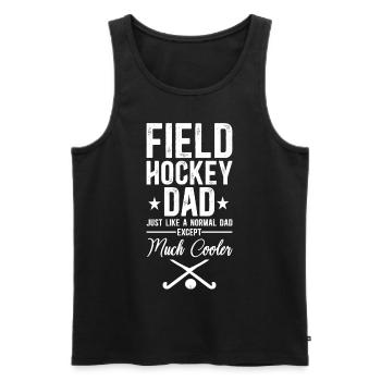 Field Hockey Dad Field Hockey Dad - Männer Premium Bio Tank Top - Schwarz - Vorne - Michal (187cm)