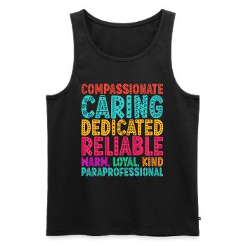 Childcare Assistant Educational Assistant - Men's Premium Organic Tank Top - black - Front - Michal (187cm)