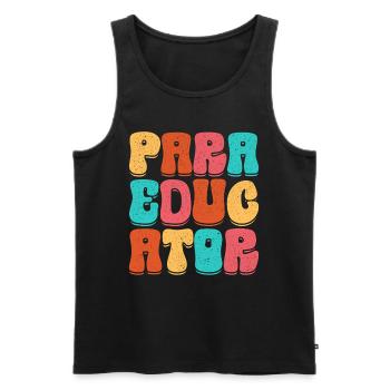 Educational Assistant Teaching Assistant - Men's Premium Organic Tank Top - black - Front - Michal (187cm)