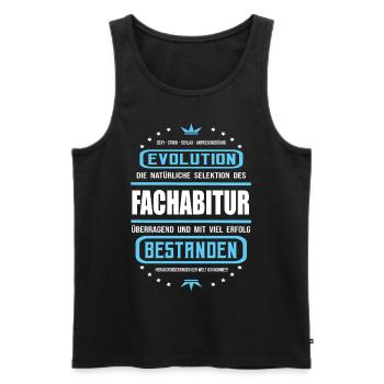 Fachabitur bestanden -Schulabschluss Design - Männer Premium Bio Tank Top - Schwarz - Vorne - Michal (187cm)
