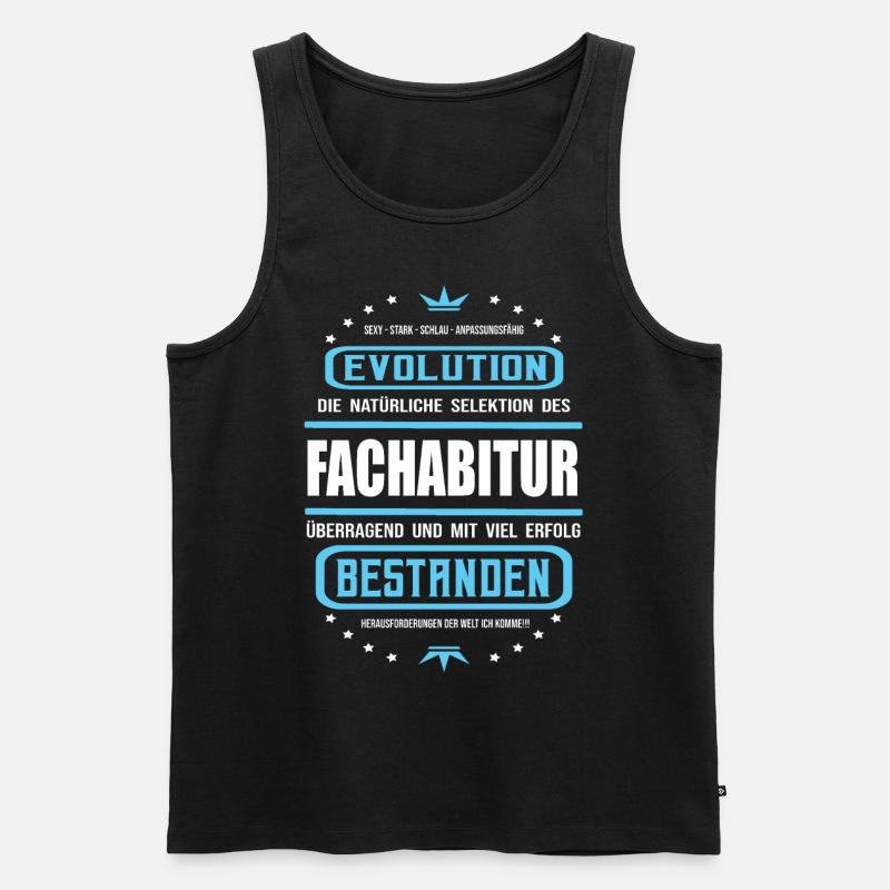 Fachabitur bestanden -Schulabschluss Design - Männer Premium Bio Tank Top - Schwarz