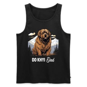 Hund Do Khyi - Männer Premium Bio Tank Top - Schwarz - Vorne - Michal (187cm)
