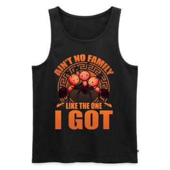 Ain't no family like the one I got - Men's Premium Organic Tank Top - black - Front - Michal (187cm)