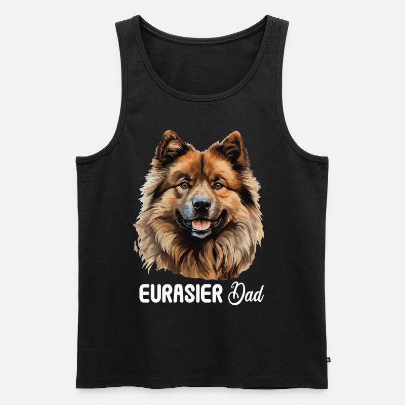 Hund Eurasier - Männer Premium Bio Tank Top - Schwarz