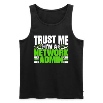Programmierer Netzwerkadministrator - Männer Premium Bio Tank Top - Schwarz - Vorne - AI Model Male 178 light (178cm)