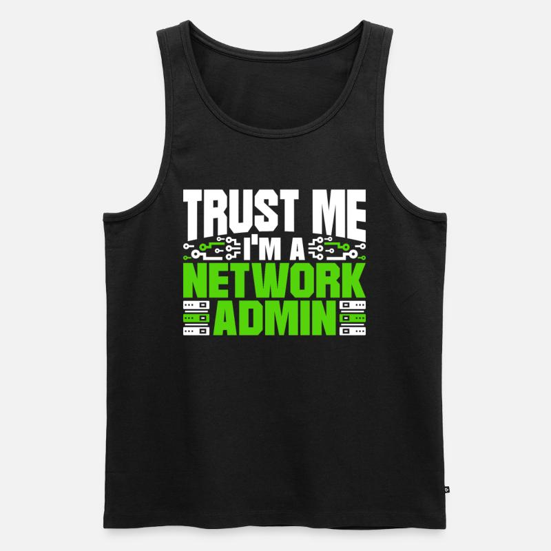 Programmierer Netzwerkadministrator - Männer Premium Bio Tank Top - Schwarz