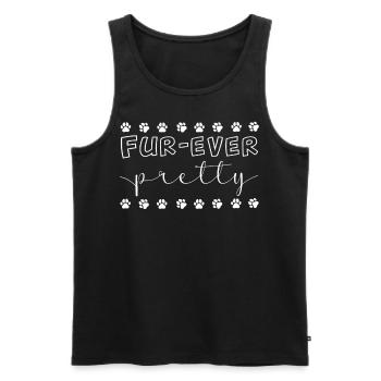 Fur Ever Pretty Pet Grooming Paw Prints Pet Groome - Männer Premium Bio Tank Top - Schwarz - Vorne - Michal (187cm)