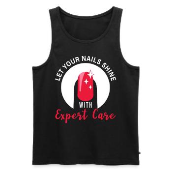 Manicure Fingernail Nail Artist Funny Manicurist - Männer Premium Bio Tank Top - Schwarz - Vorne - Michal (187cm)