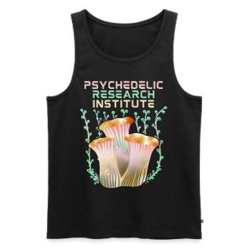 Psychedelische Pilze, Psychedelic, Spruch - Männer Premium Bio Tank Top - Schwarz - Vorne - AI Model Male 178 light (178cm)