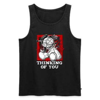 Magische Dunkle Kunst Okkulte Hexen Designs - Männer Premium Bio Tank Top - Schwarz - Vorne - AI Model Male 178 light (178cm)