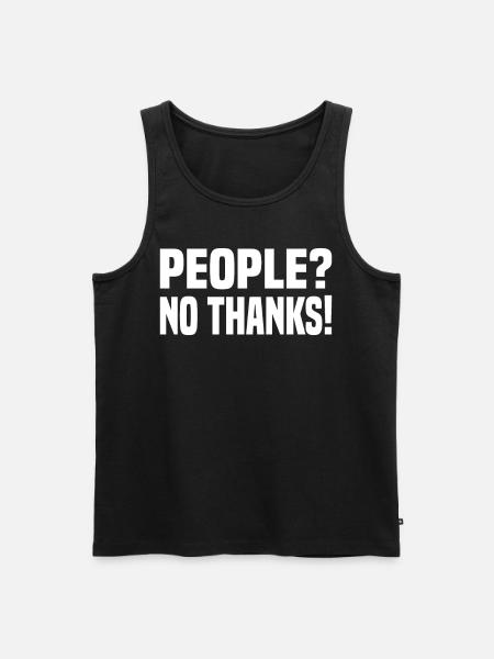 Misanthrope Antisocial Introvert - Men's Premium Organic Tank Top - black
